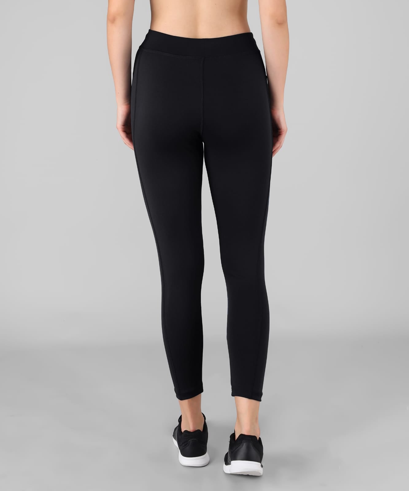 Women Solid Black Leggings