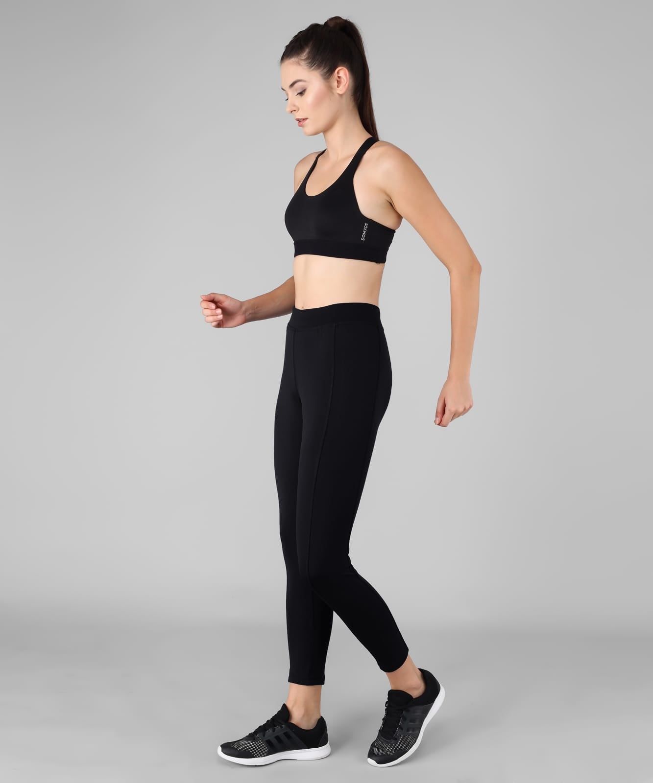 Women Solid Black Leggings