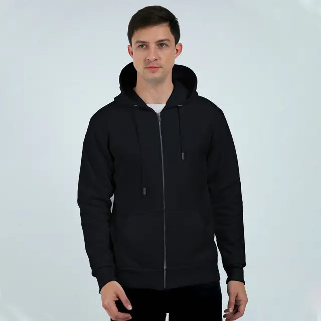 Cozy Haven: Unisex 400 GSM Fleece Wonderland Zipper Hoodie