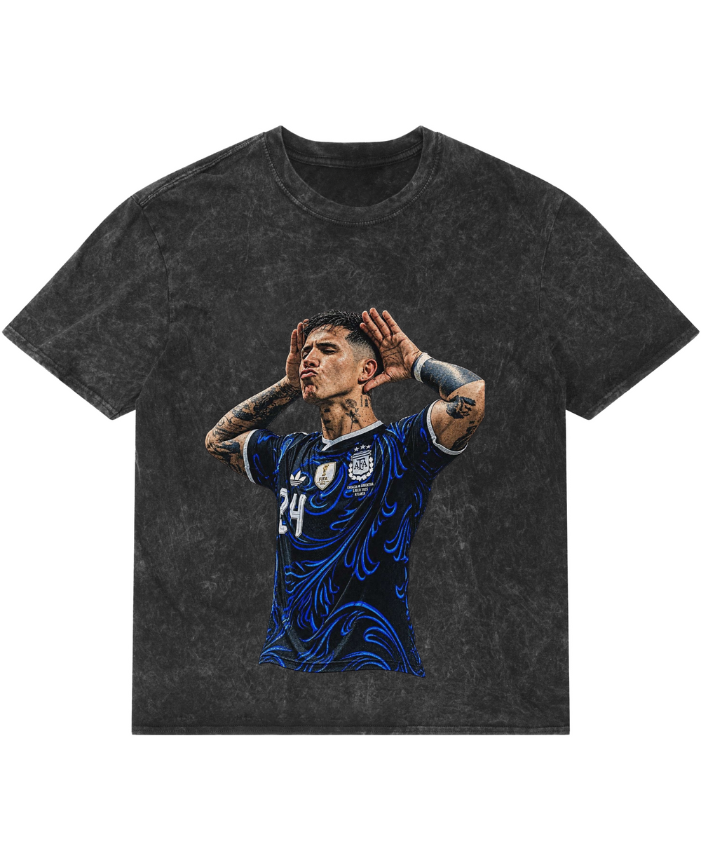 Enzo Celebration Acid Wash Oversized T-shirt | 240 GSM - Acidwash Front