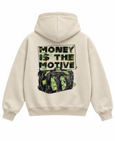 Cream Boxy Hoodie Back Design