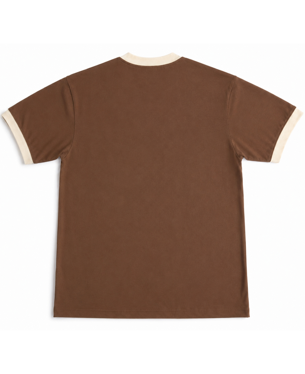 Mousse Ringer T-Shirt - Mousse & Cream Ringer tee Back