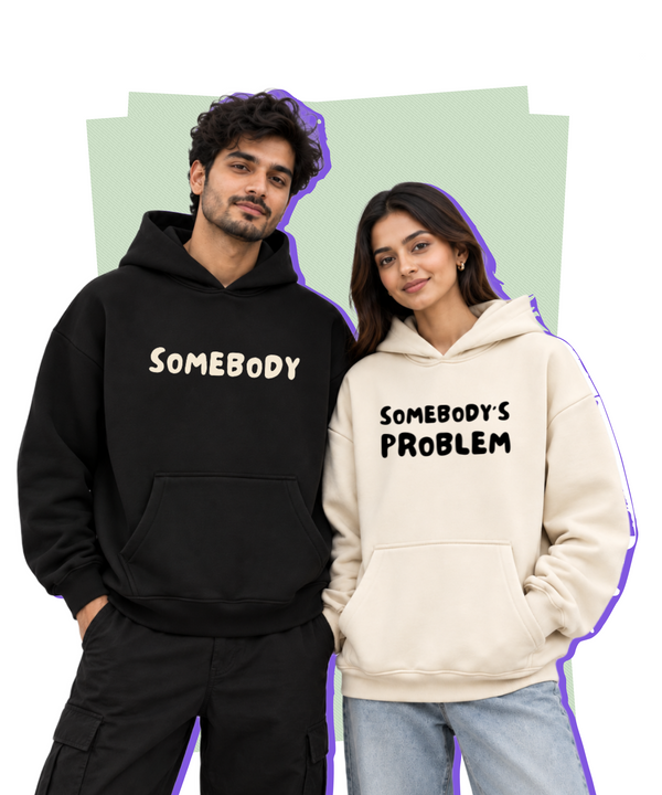 Couple Boxy Fit Hoodies