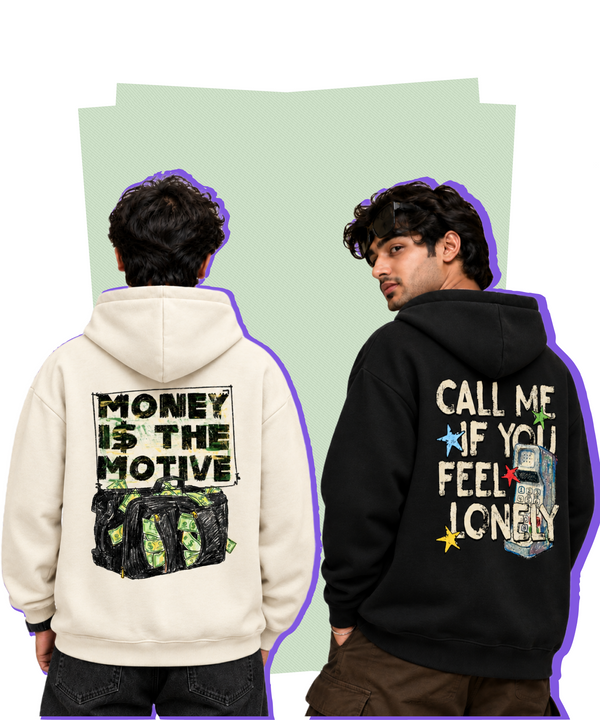 Boxy Fit Hoodies - Back Print Edition