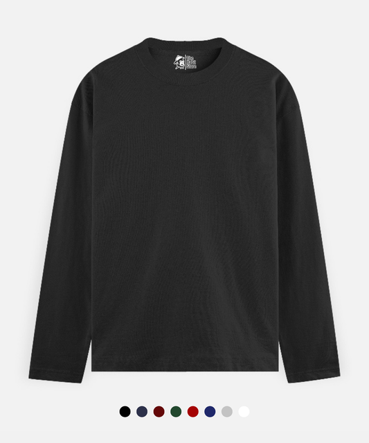 Classic Solid Unisex Full Sleeve Round Neck T-shirt – 8 Essential Colours