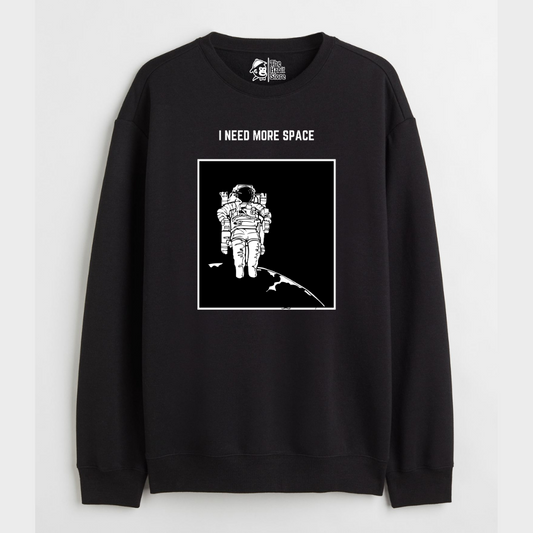 "I Need More Space - Cozy Delight: Winter Bliss Unisex Oversized Sweatshirt (400 GSM)"