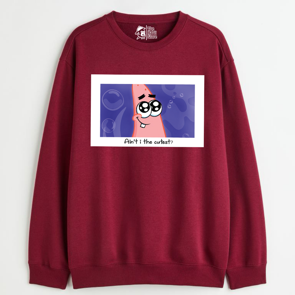 "Ain't I The Cutest - Cozy Delight: Winter Bliss Unisex Oversized Sweatshirt (400 GSM)"