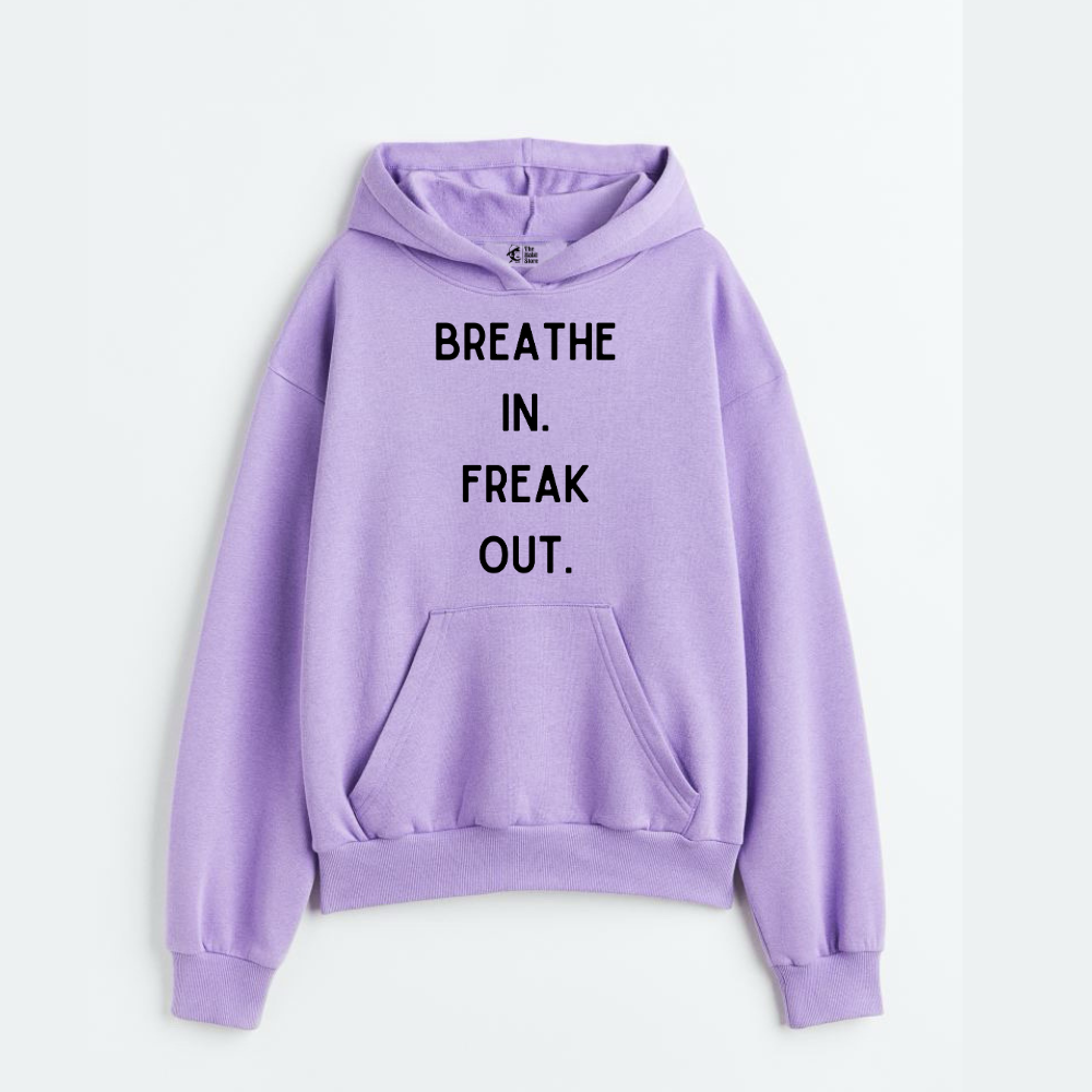 "Breathe In Freak Out - Oversized Winter Dreams: Premium 400 GSM Hoodies"