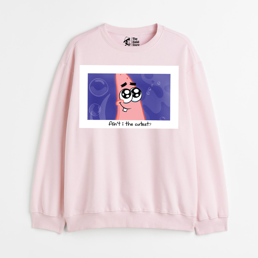 "Ain't I The Cutest - Cozy Delight: Winter Bliss Unisex Oversized Sweatshirt (400 GSM)"