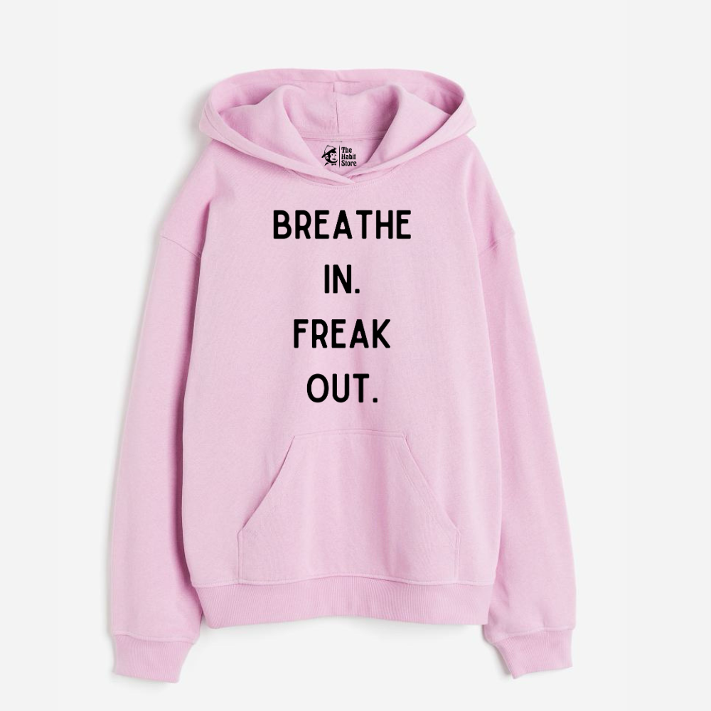 "Breathe In Freak Out - Oversized Winter Dreams: Premium 400 GSM Hoodies"