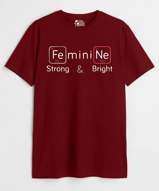 Strong & Bright 💪 & 🌞 Unisex Round Neck Half Sleeve T-shirt
