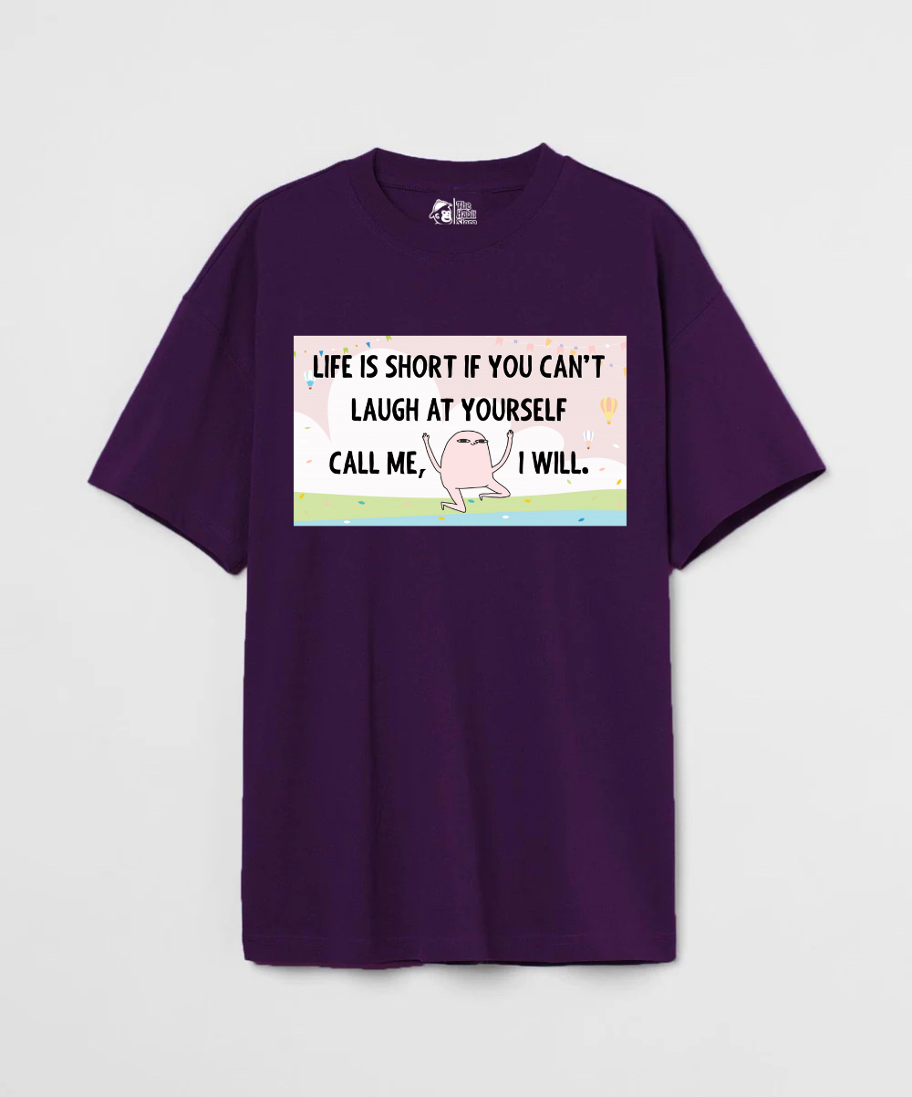 Life is Short Unisex 240 GSM Oversized T-shirt