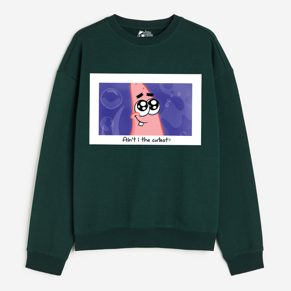 "Ain't I The Cutest - Cozy Delight: Winter Bliss Unisex Oversized Sweatshirt (400 GSM)"