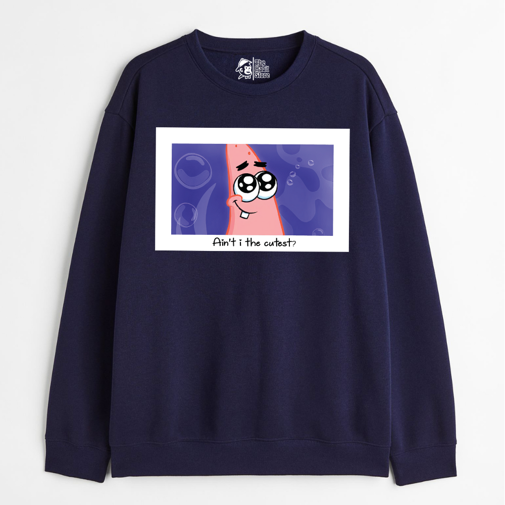 "Ain't I The Cutest - Cozy Delight: Winter Bliss Unisex Oversized Sweatshirt (400 GSM)"