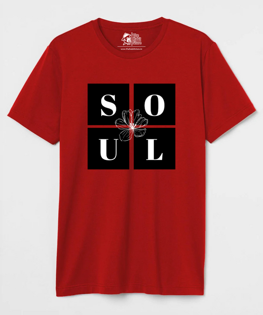 Soul Couple Unisex Round Neck Half Sleeve T-shirt