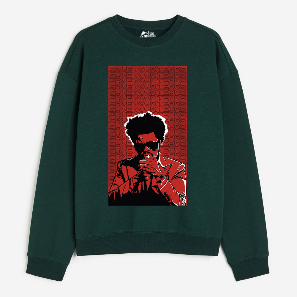 "Save Your Tears - Cozy Delight: Winter Bliss Unisex Oversized Sweatshirt (400 GSM)"