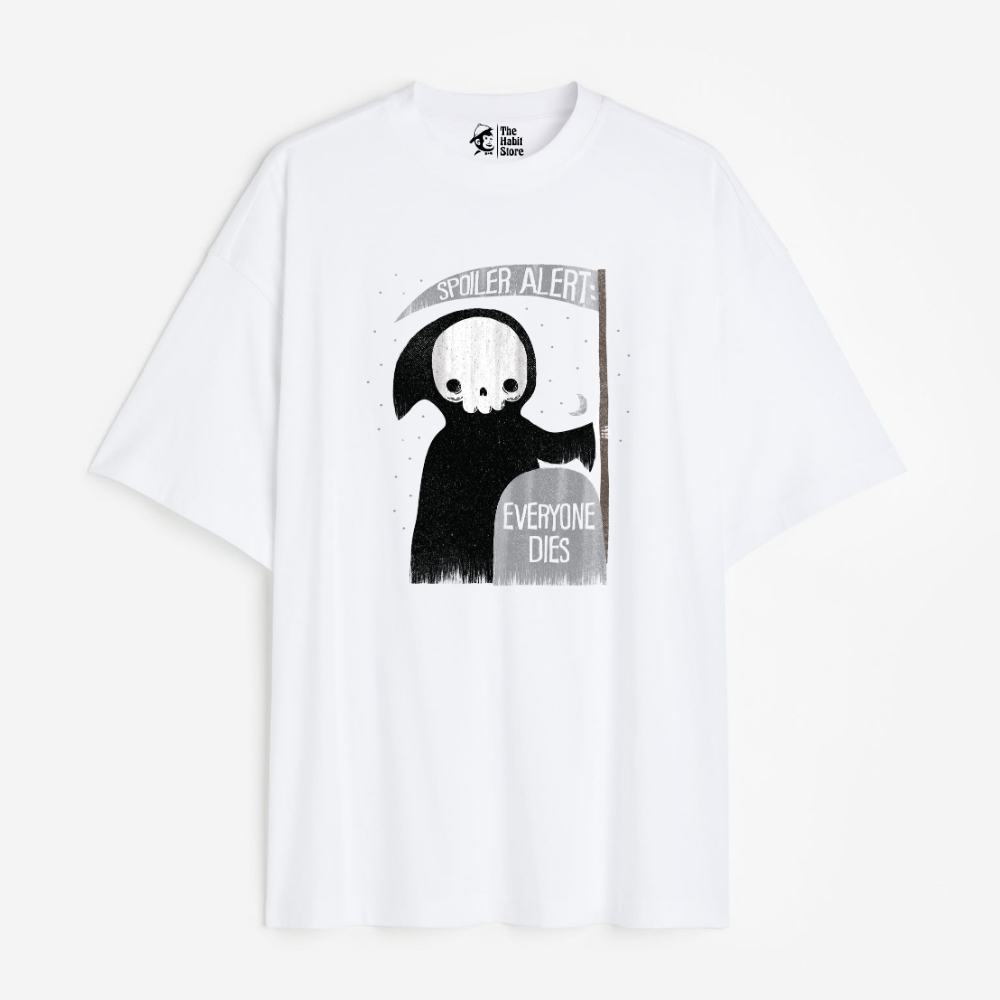 Spoiler Alert Lightweight 180 GSM Unisex Oversized T-shirts