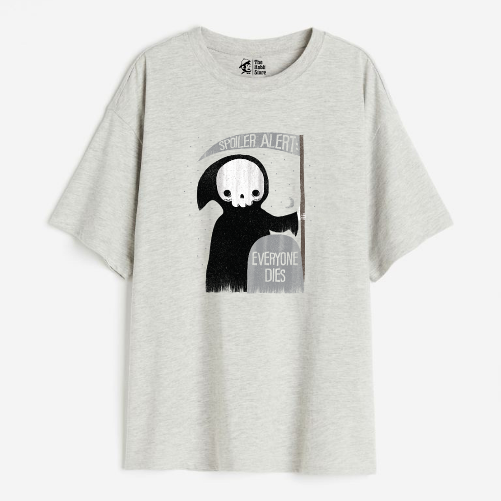Spolier Alert Lightweight 180 GSM Unisex Oversized T-shirts
