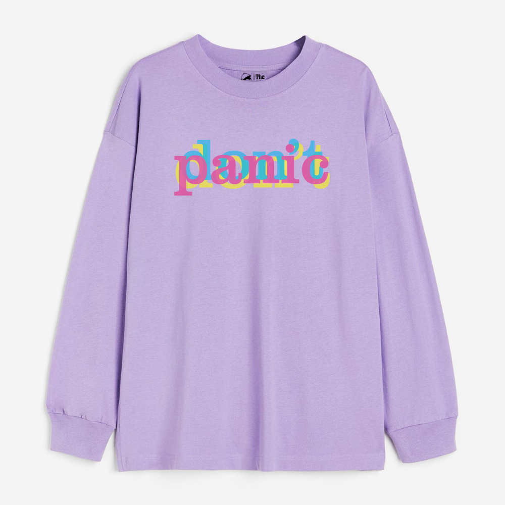 "Don't Panic - Cozy Delight: Winter Bliss Unisex Oversized Sweatshirt (400 GSM)"