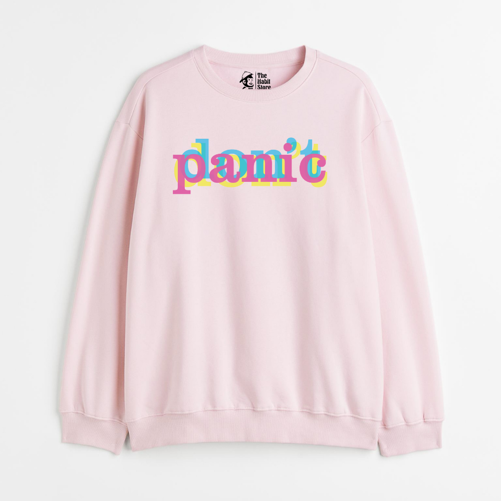 "Don't Panic - Cozy Delight: Winter Bliss Unisex Oversized Sweatshirt (400 GSM)"