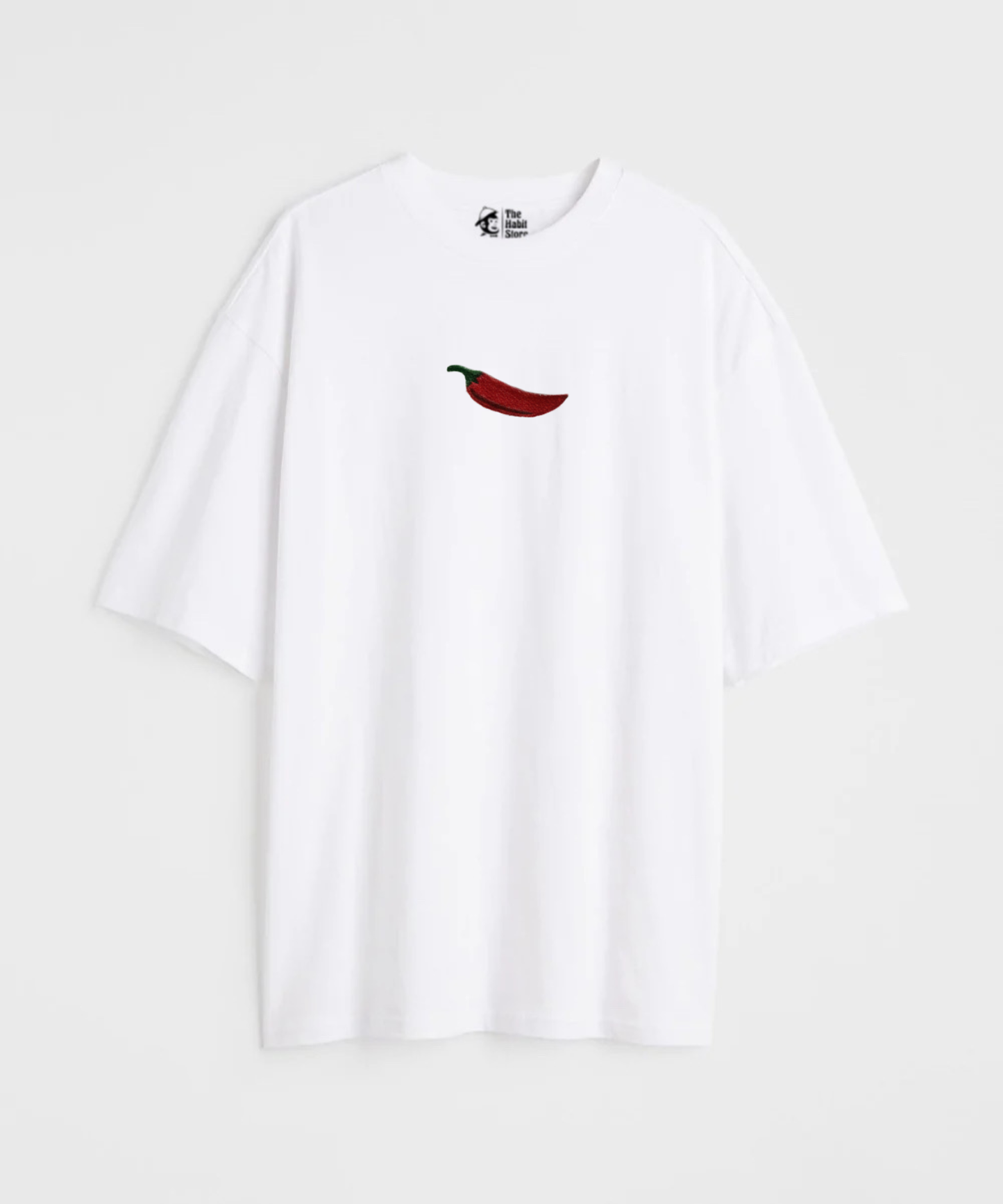 Too Hot To Handle 🌶 Embroidered 240 GSM Unisex Oversized T-shirt