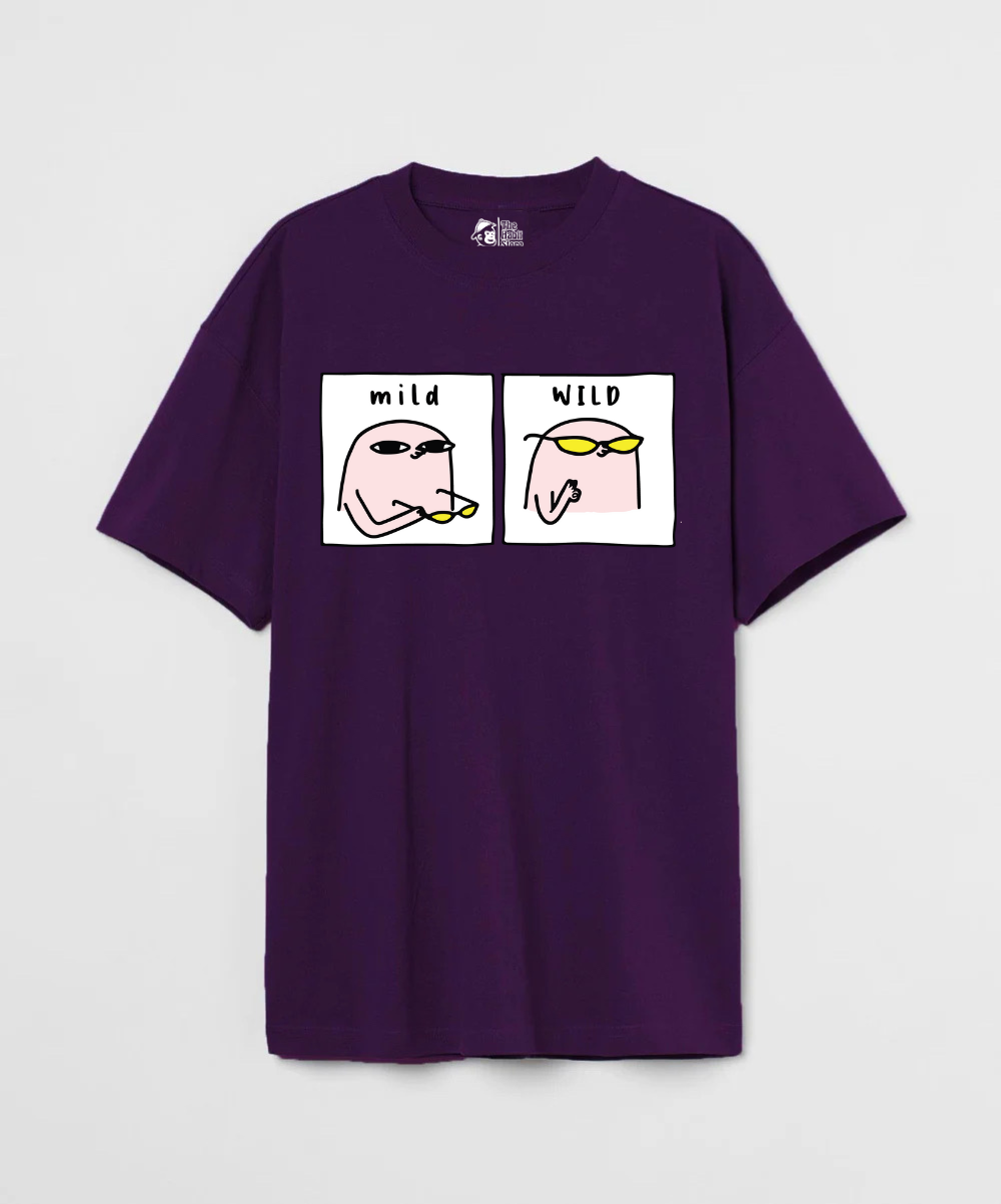 Mild & Wild 240 GSM Unisex Oversized T-shirt