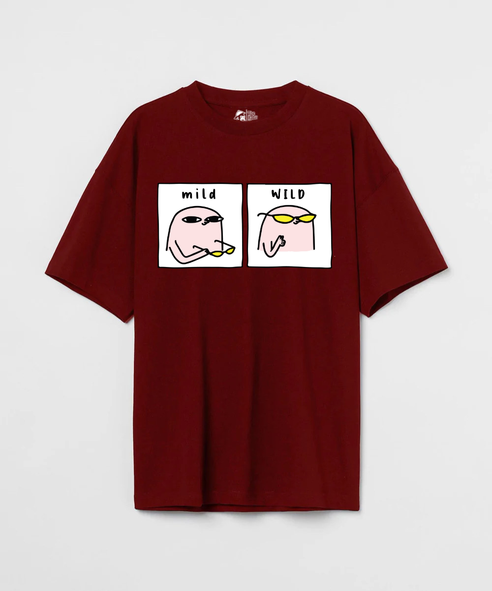Mild & Wild 240 GSM Unisex Oversized T-shirt