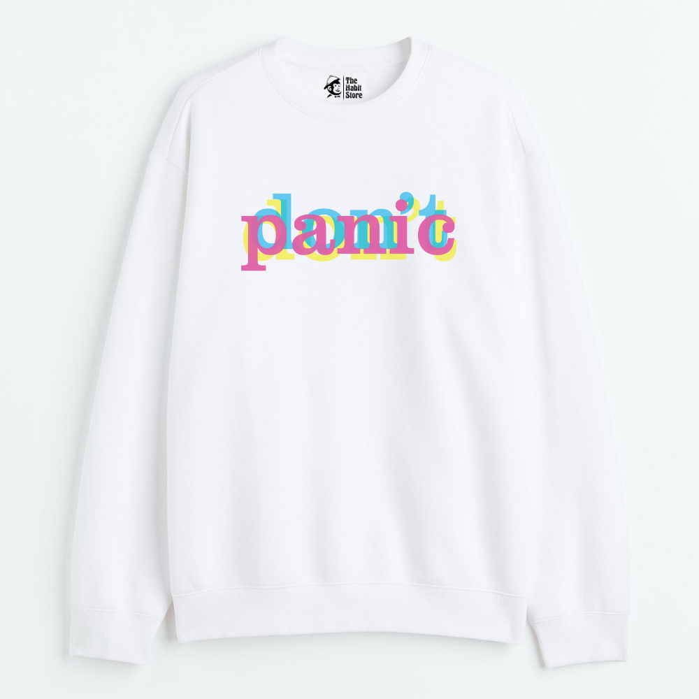 "Don't Panic - Cozy Delight: Winter Bliss Unisex Oversized Sweatshirt (400 GSM)"