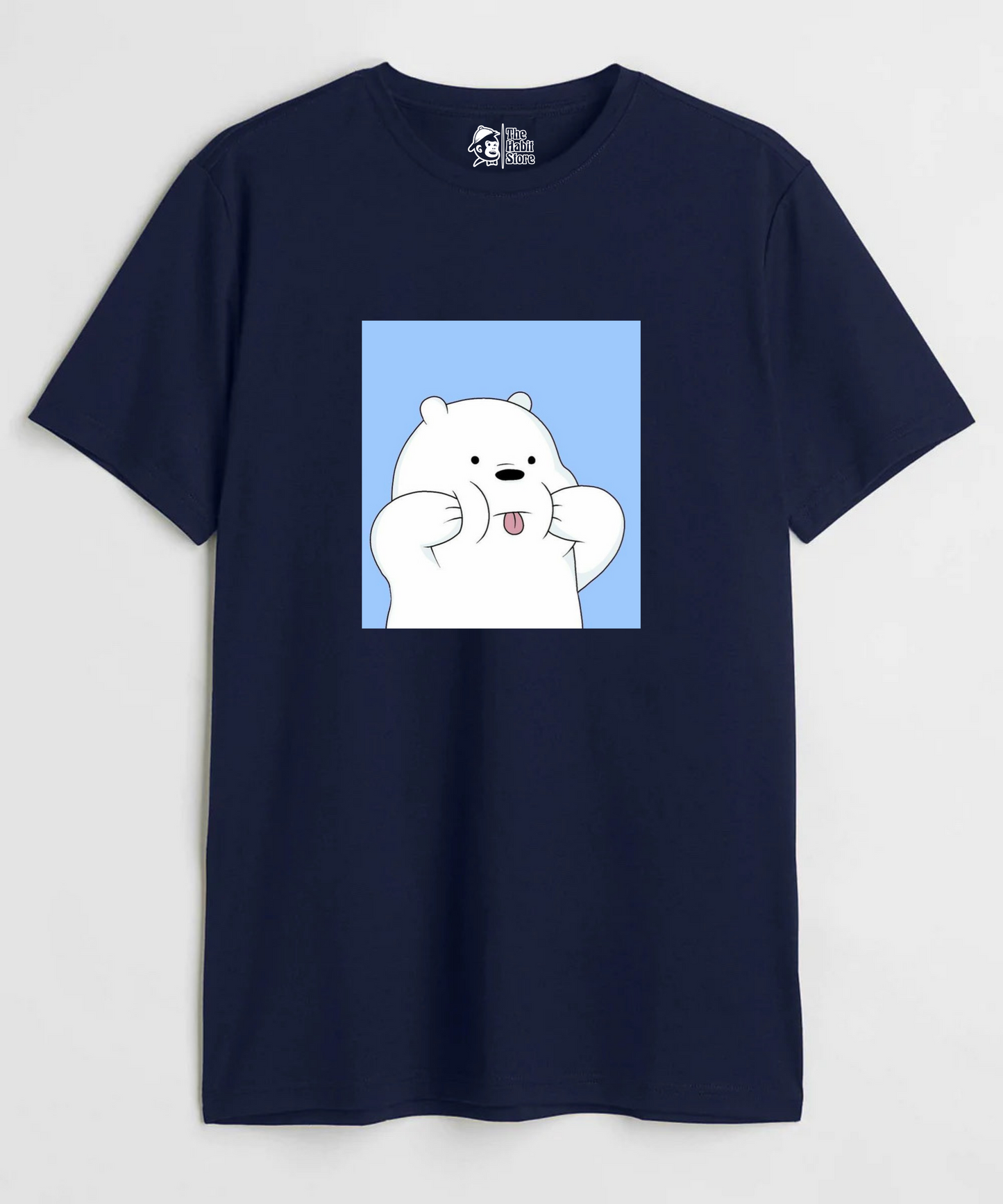 Ice Bear Unisex Round Neck Half Sleeve T-shirt