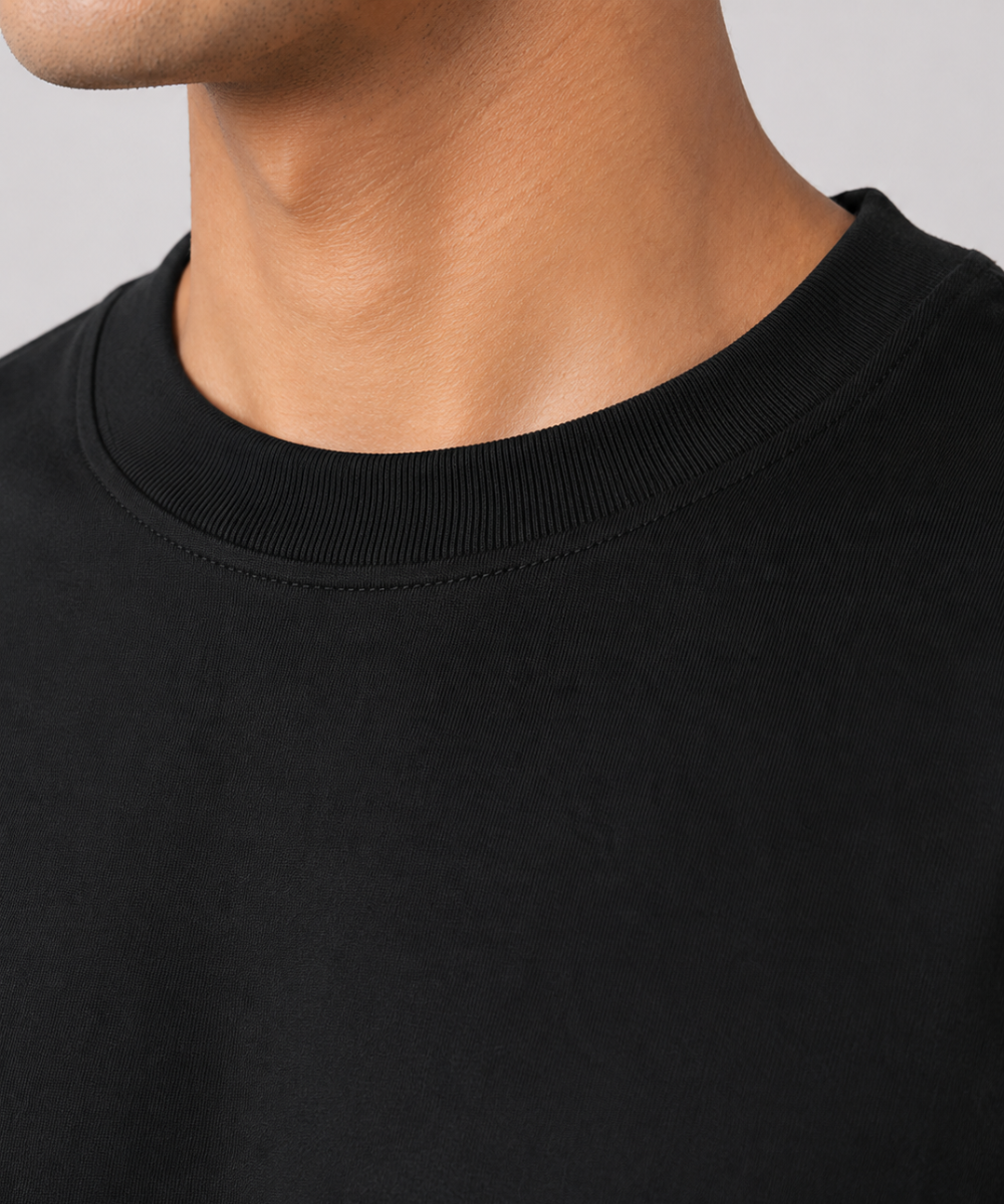 Black Ombre Oversized T-shirt — Boxy Fit