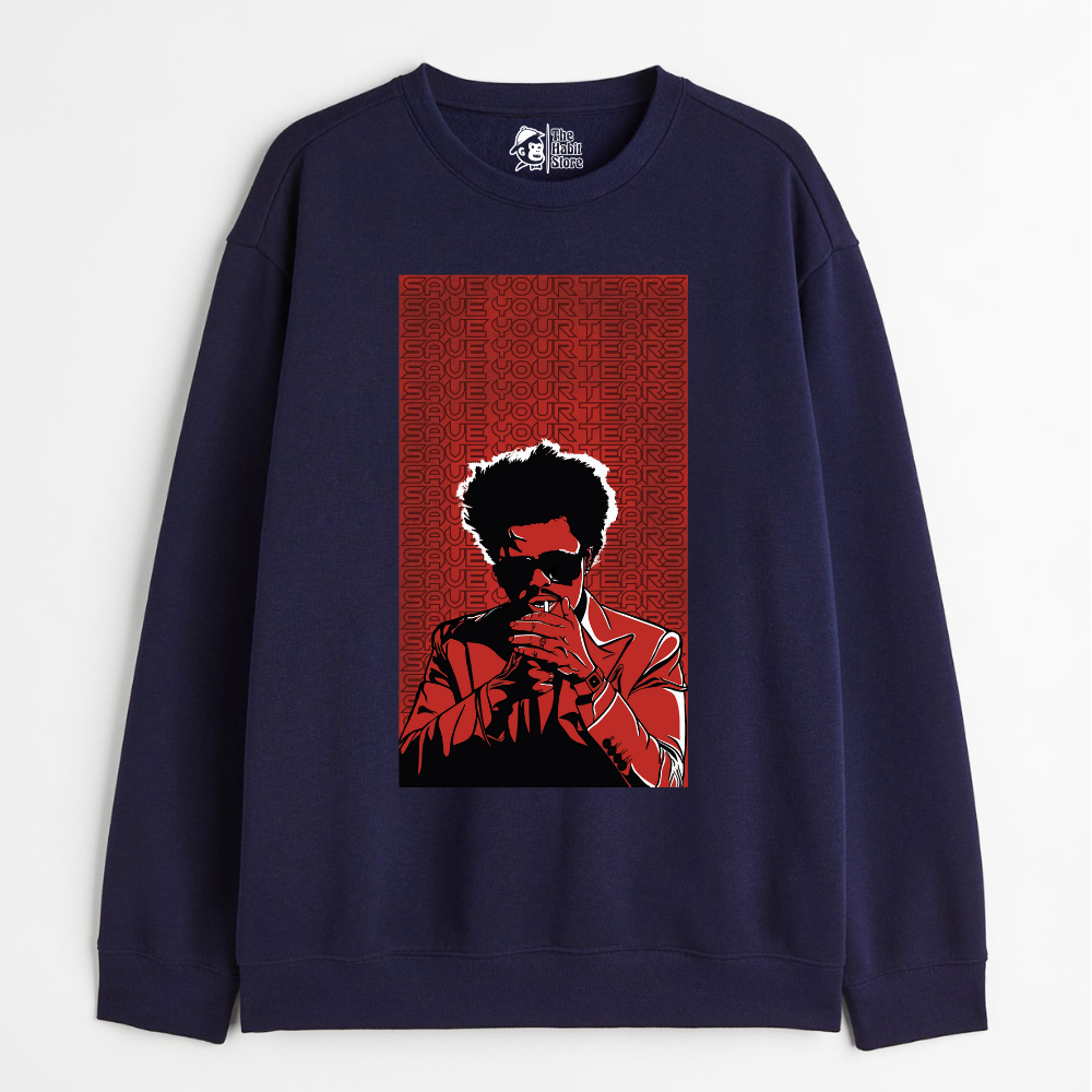"Save Your Tears - Cozy Delight: Winter Bliss Unisex Oversized Sweatshirt (400 GSM)"