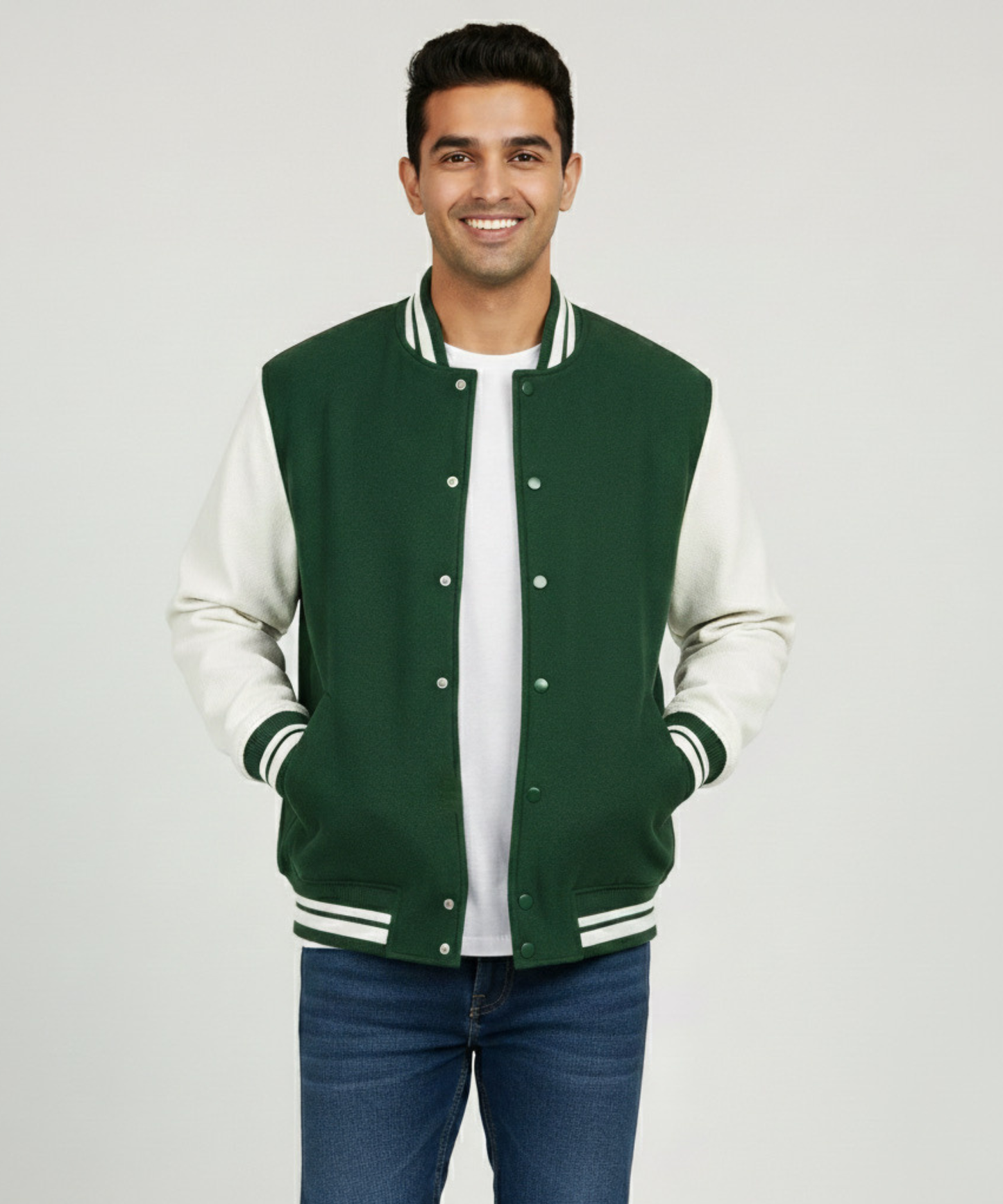 Classic Varsity Jacket | Unisex, Premium Fit - 6 Winter-Ready Colours (300 GSM)
