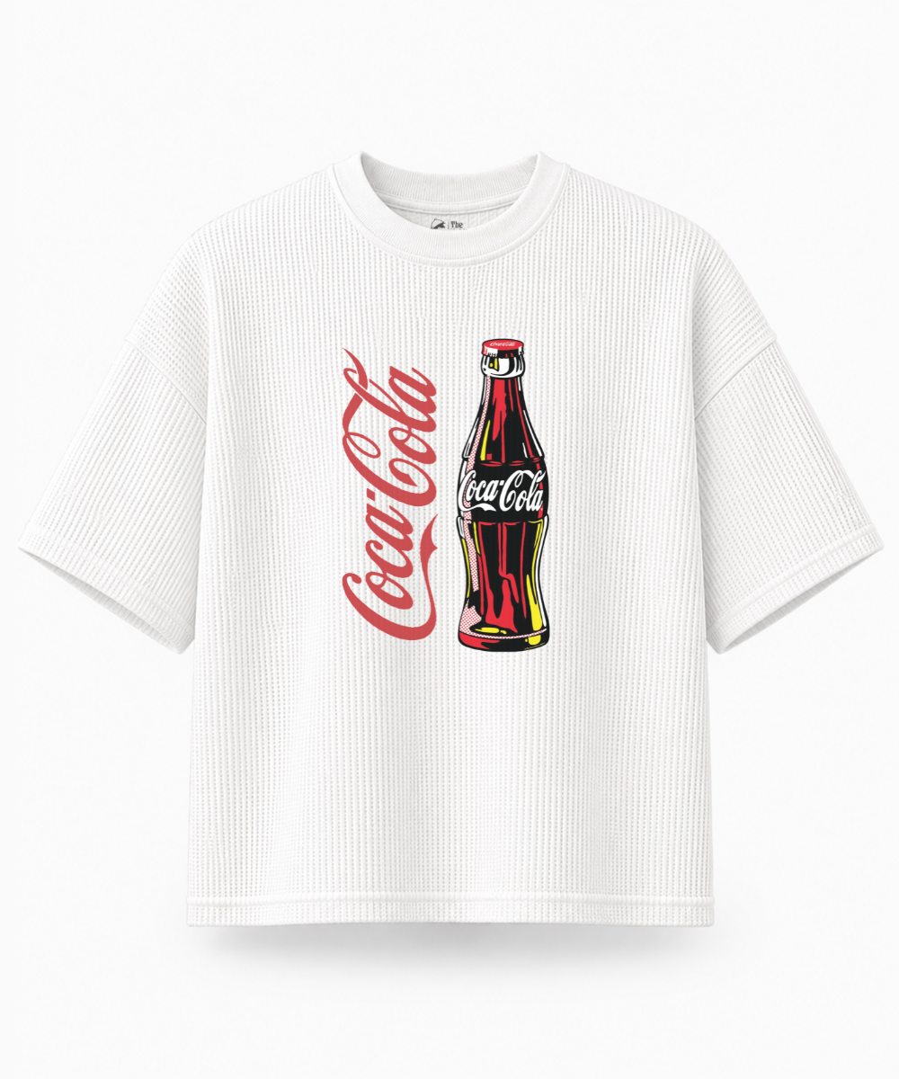 Coca Cola — Waffle Knit Boxy Oversized T-shirt