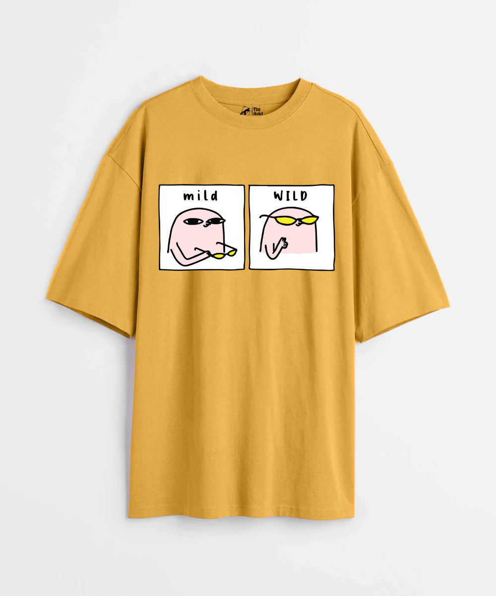Mild & Wild 240 GSM Unisex Oversized T-shirt