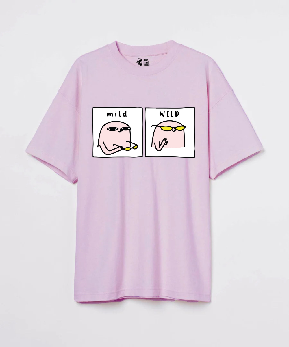 Mild & Wild 240 GSM Unisex Oversized T-shirt