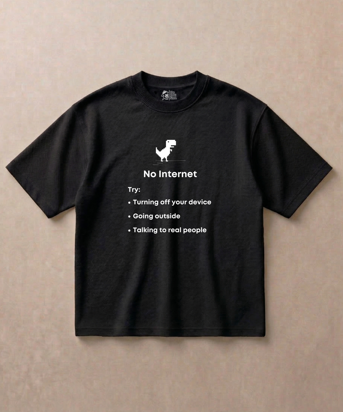 No Internet - Premium French Terry Oversized T-shirt
