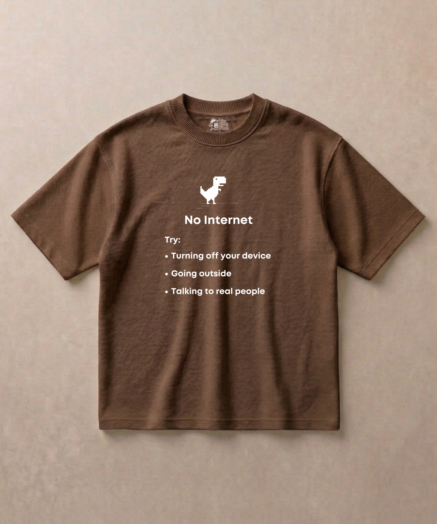 No Internet - Premium French Terry Oversized T-shirt