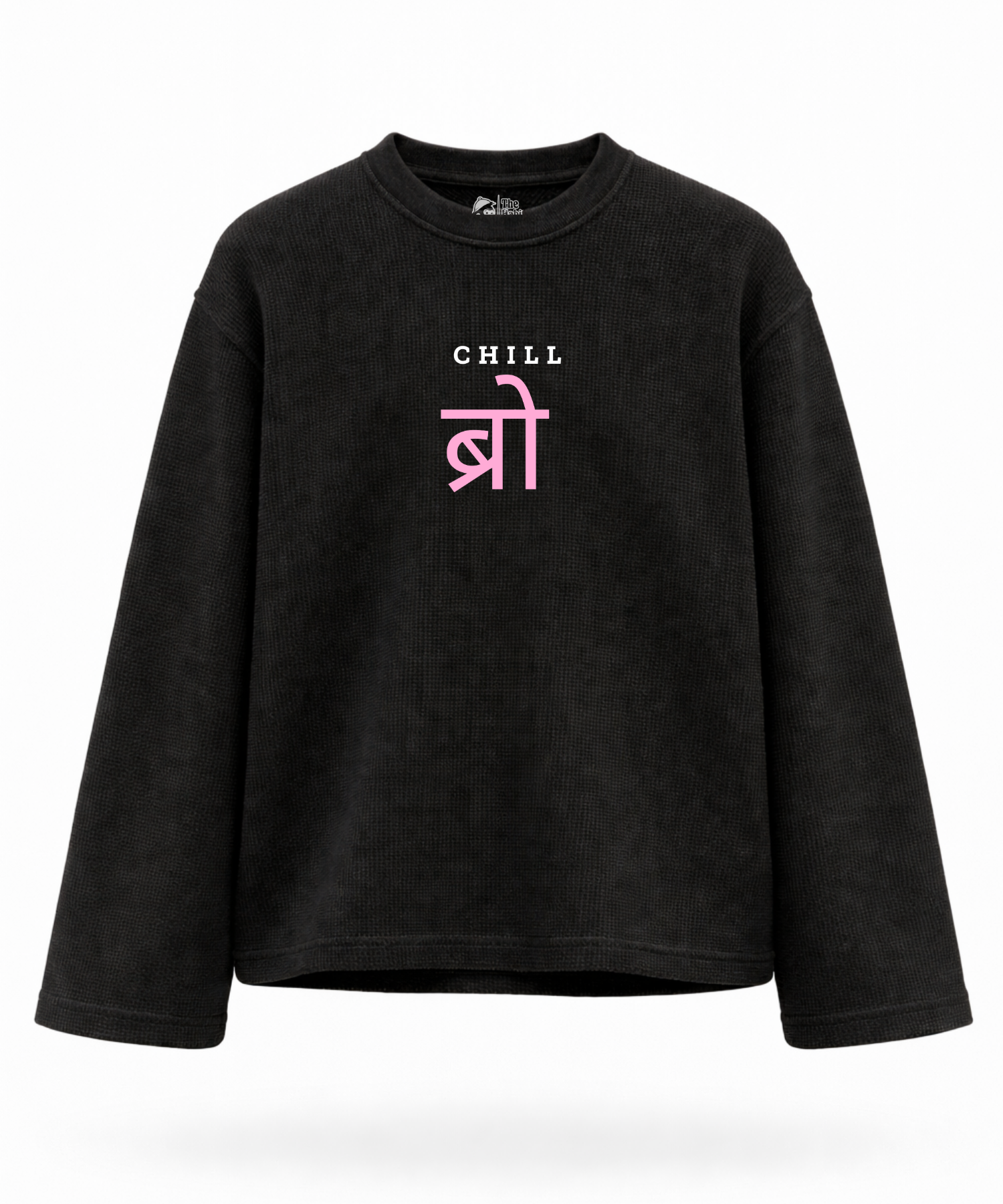 Chill Bro - Waffle Knit Oversized Full Sleeve