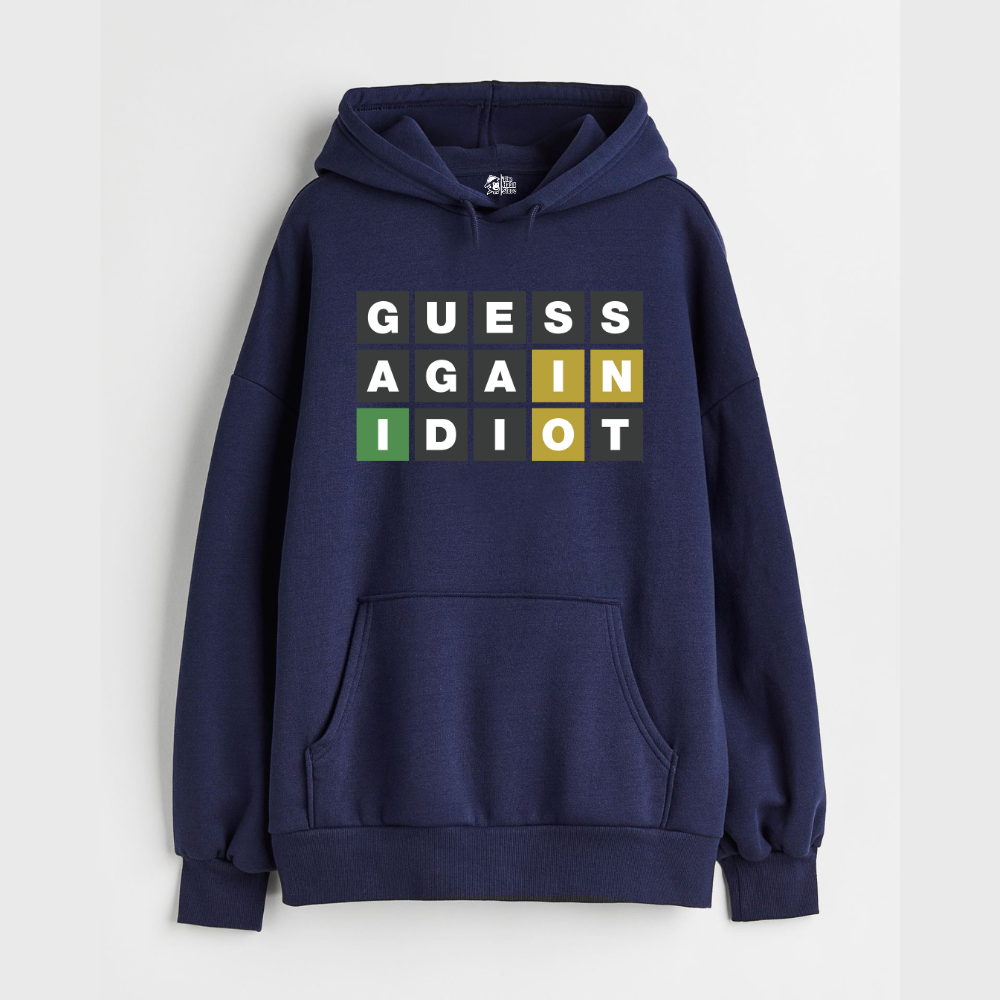 "Guess Again - Oversized Winter Dreams: Premium 400 GSM Hoodies"
