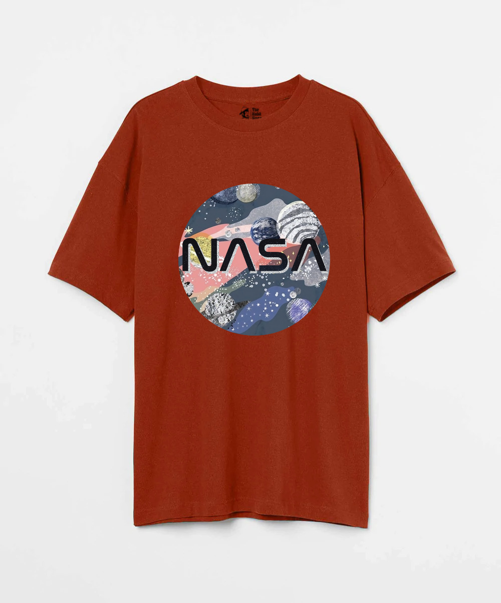 Nasa 240 GSM Unisex Oversized T-shirt