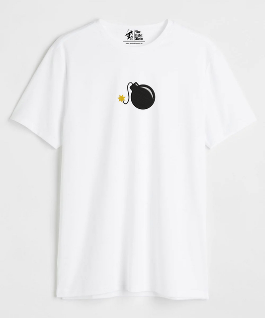Bombshell 💣 Embroidered Round Neck Half Sleeve T-shirt