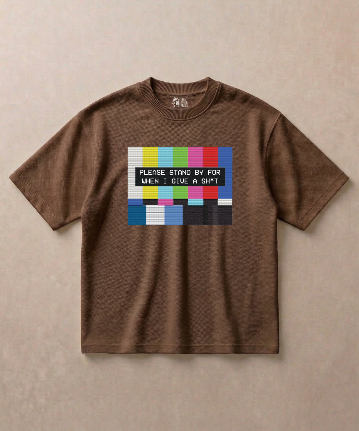 Please Standby For When I Give a Sh*t - Premium French Terry Oversized T-shirt