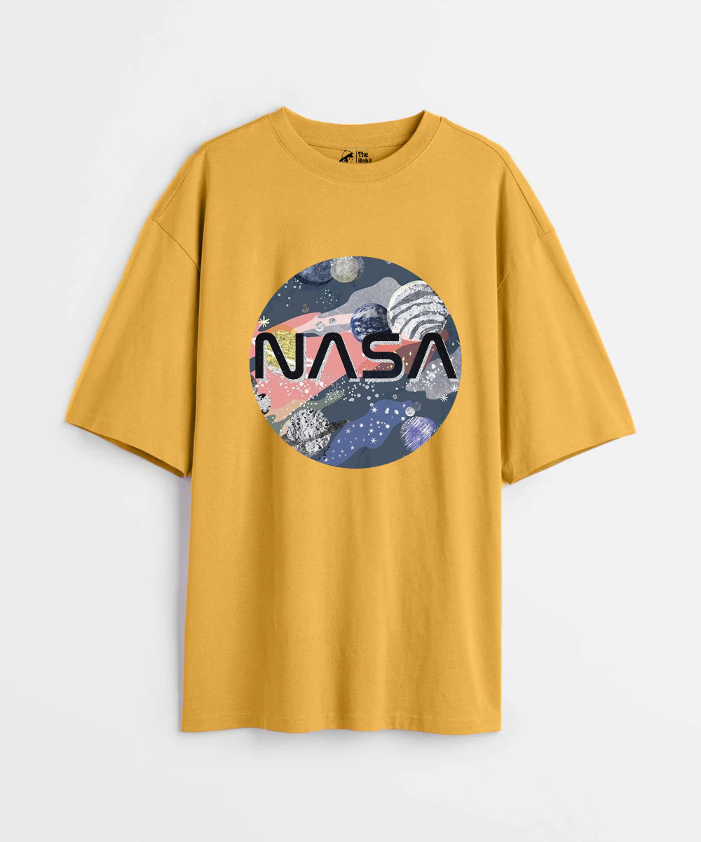 Nasa 240 GSM Unisex Oversized T-shirt