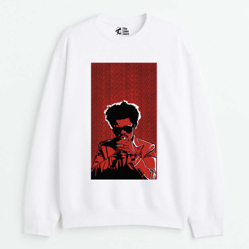 "Save Your Tears - Cozy Delight: Winter Bliss Unisex Oversized Sweatshirt (400 GSM)"