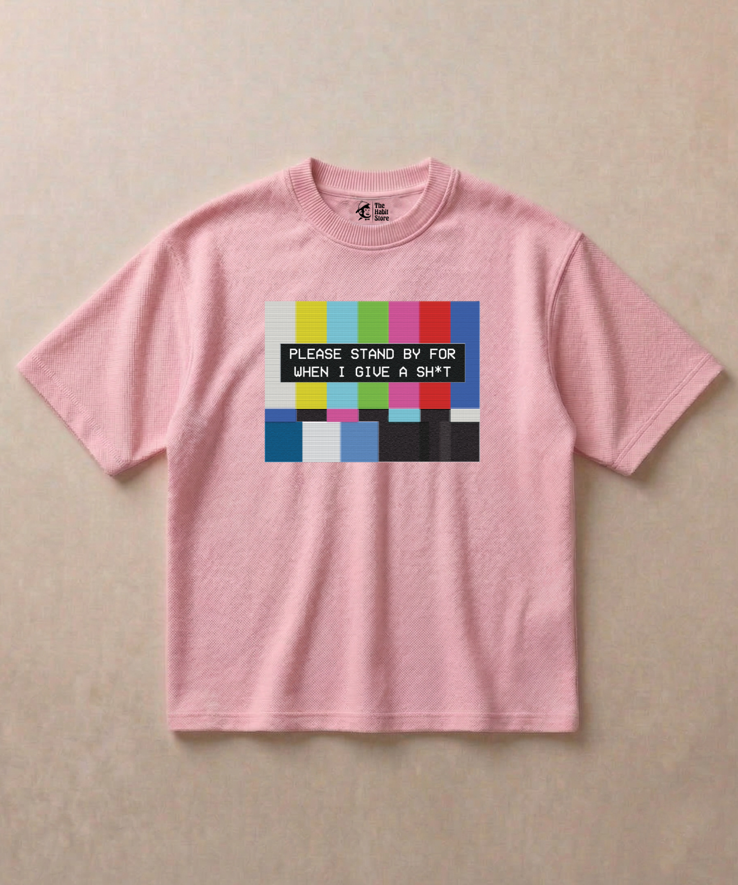 Please Standby For When I Give a Sh*t - Premium French Terry Oversized T-shirt