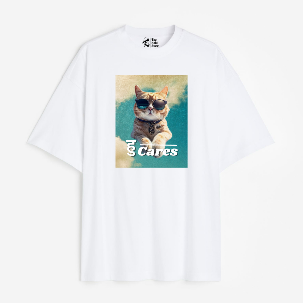 हु Cares Lightweight 180 GSM Unisex Oversized T-shirts
