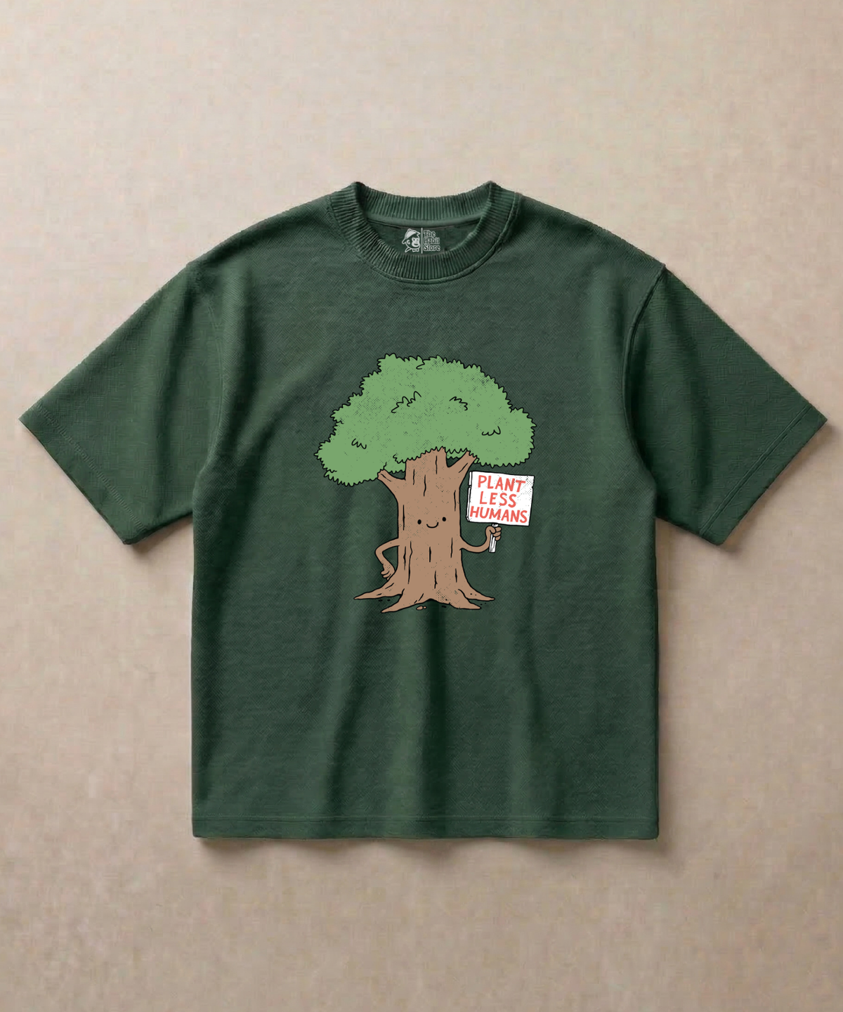 Plant less humans - Premium French Terry Oversized T-shirt