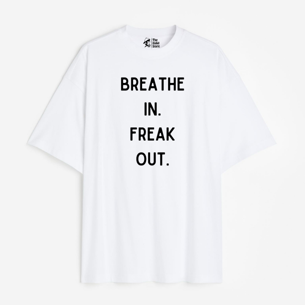 Deep Breaths Lightweight 180 GSM Unisex Oversized T-shirts
