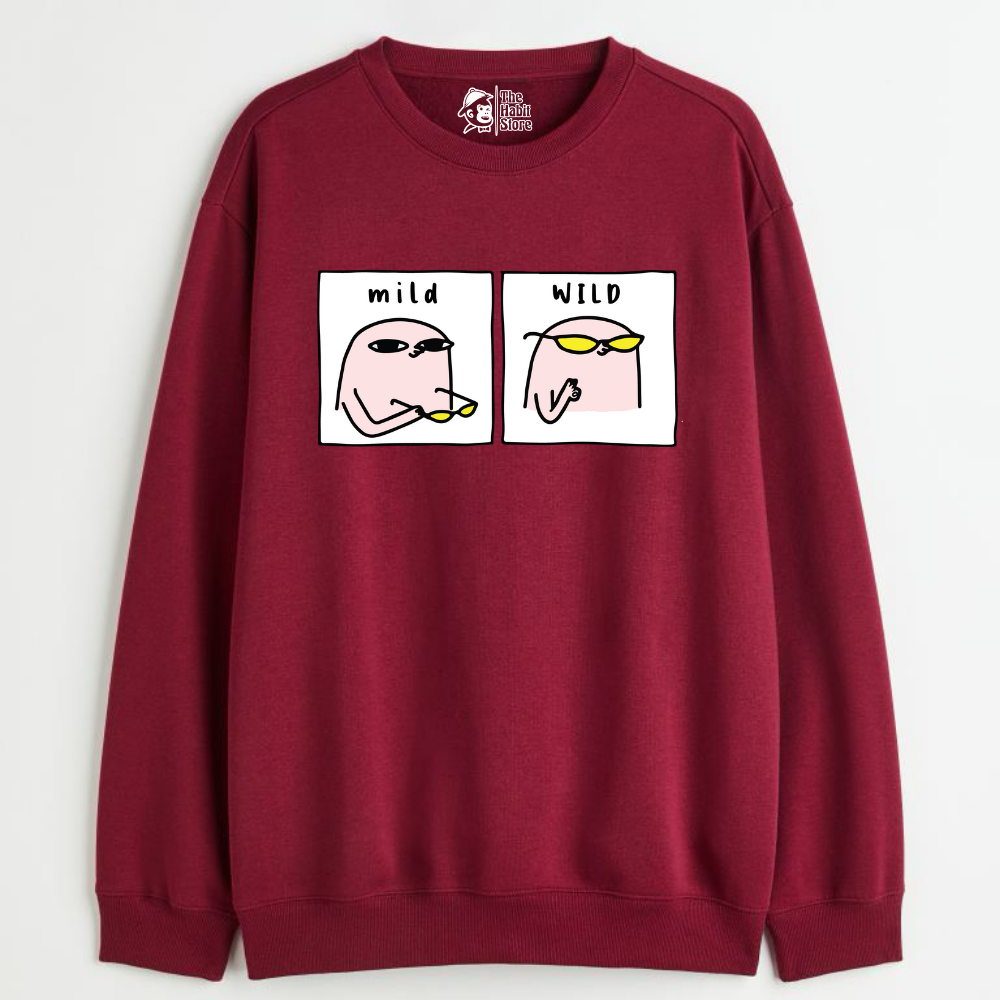 "Mild & Wild - Cozy Delight: Winter Bliss Unisex Oversized Sweatshirt (400 GSM)"