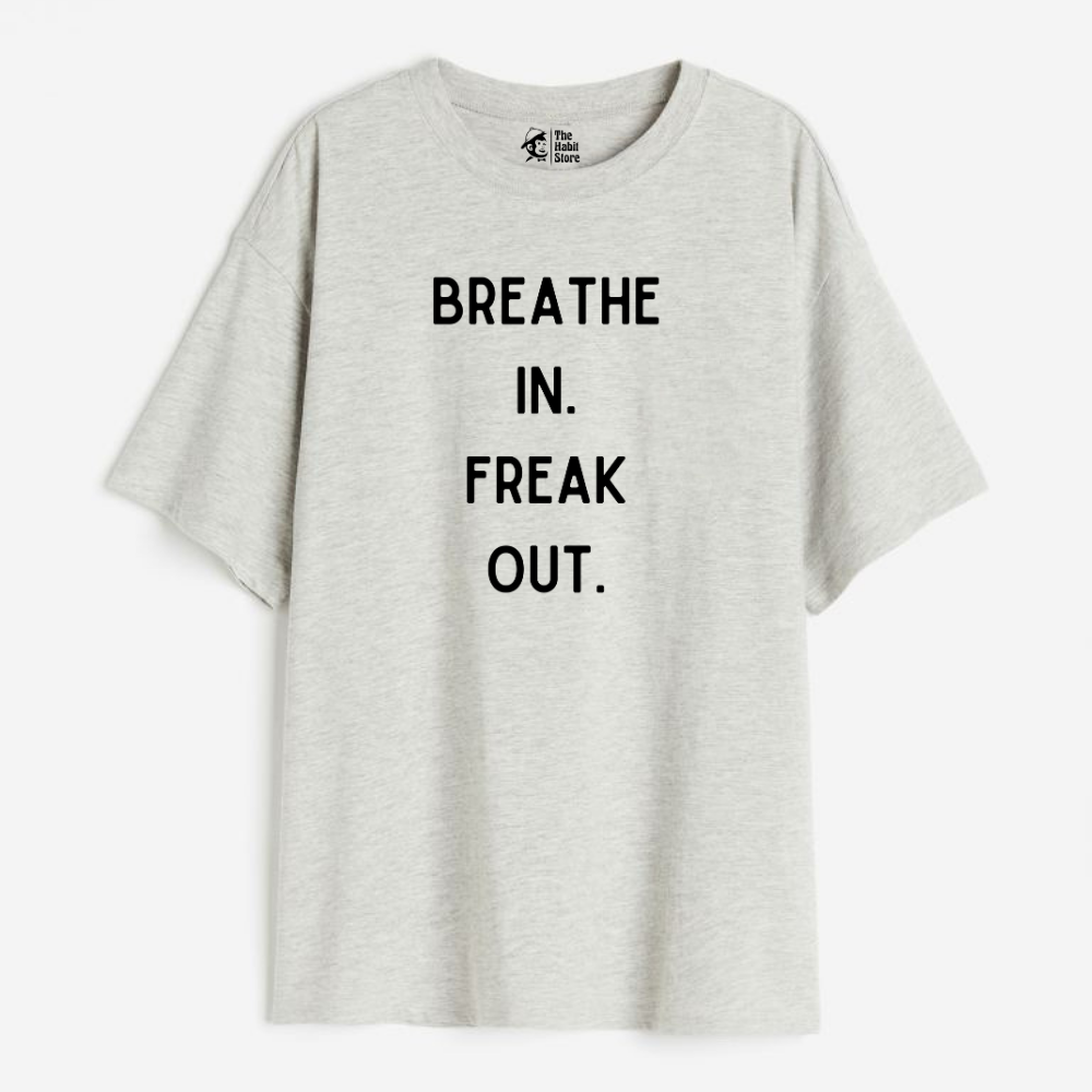 Deep Breaths Lightweight 180 GSM Unisex Oversized T-shirts